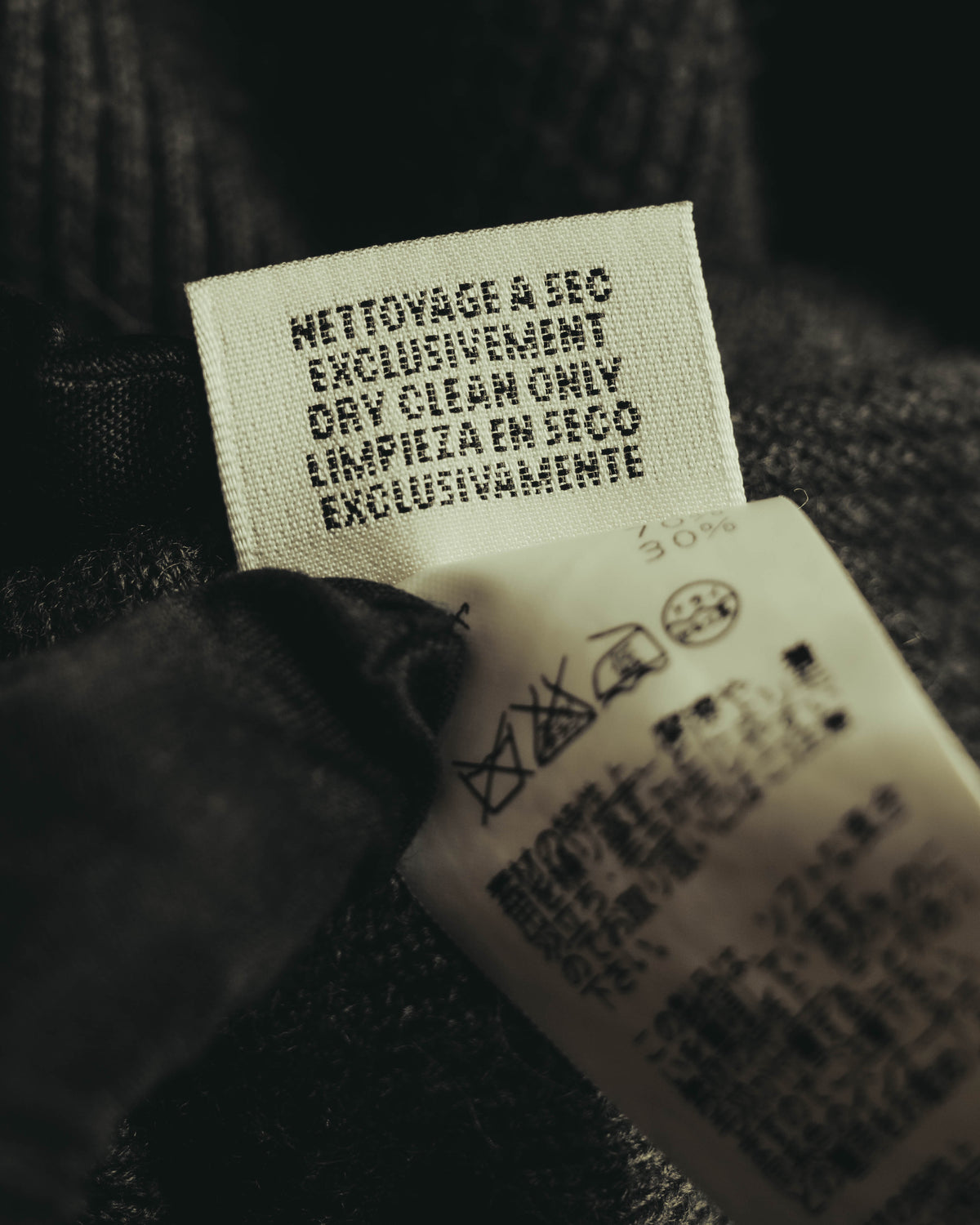 “HERMÈS” 00’s-10’s Cashmere silk ribbed V-neck cardigan