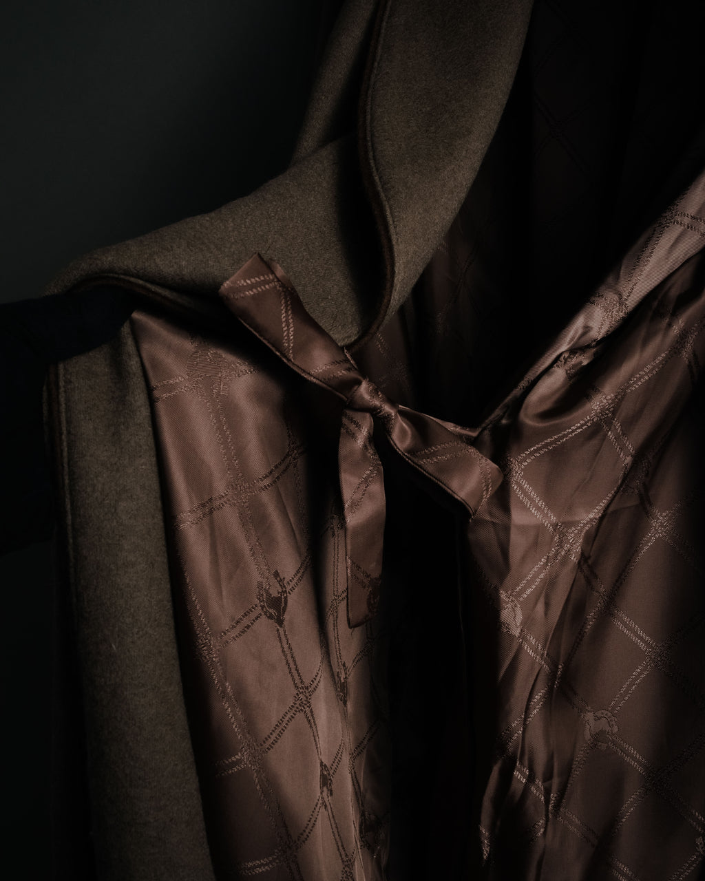 "CELINE" 70’s-80’s Archive sulky embroidered gown coat