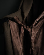 "CELINE" 70’s-80’s Archive sulky embroidered gown coat