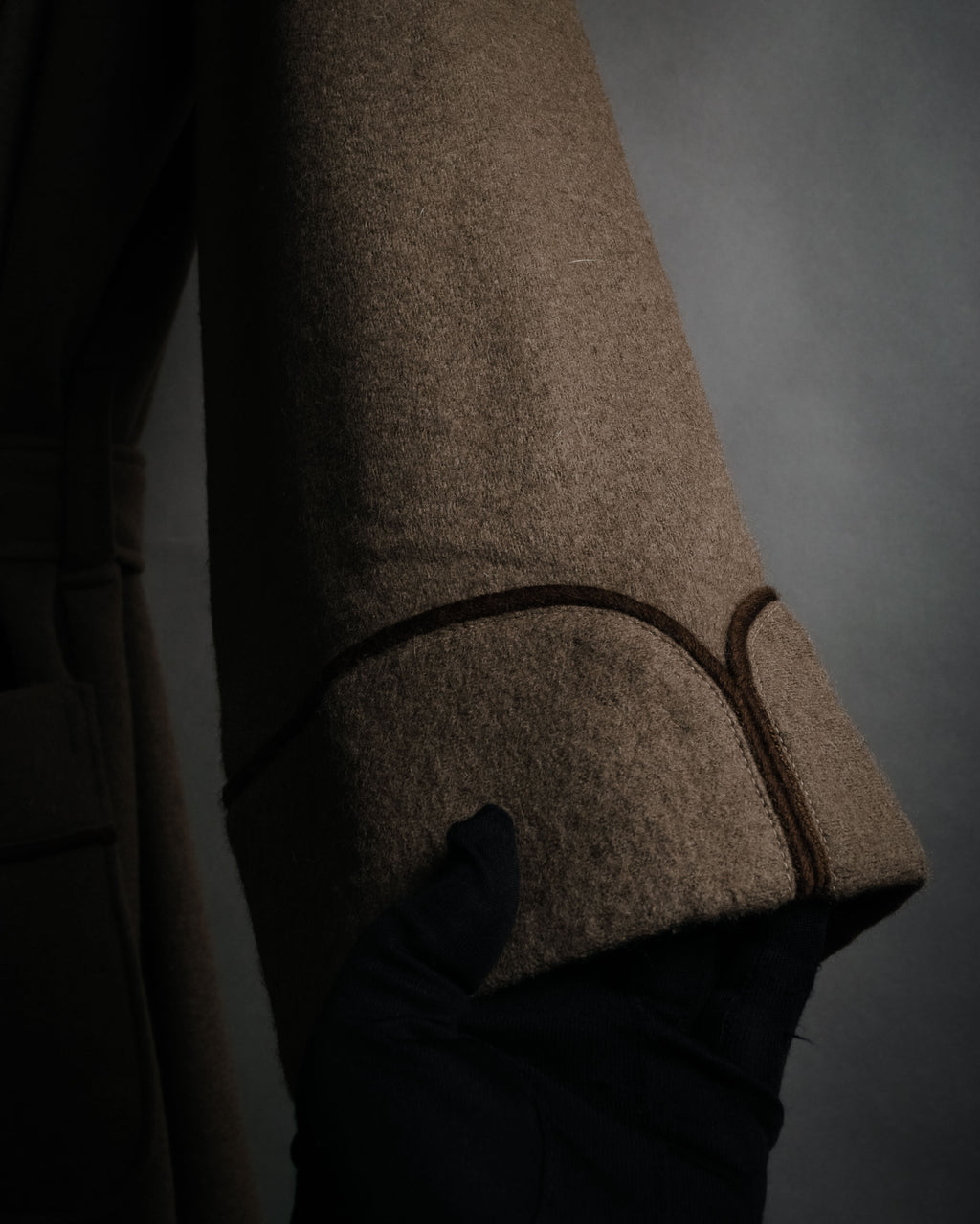 "CELINE" 70’s-80’s Archive sulky embroidered gown coat