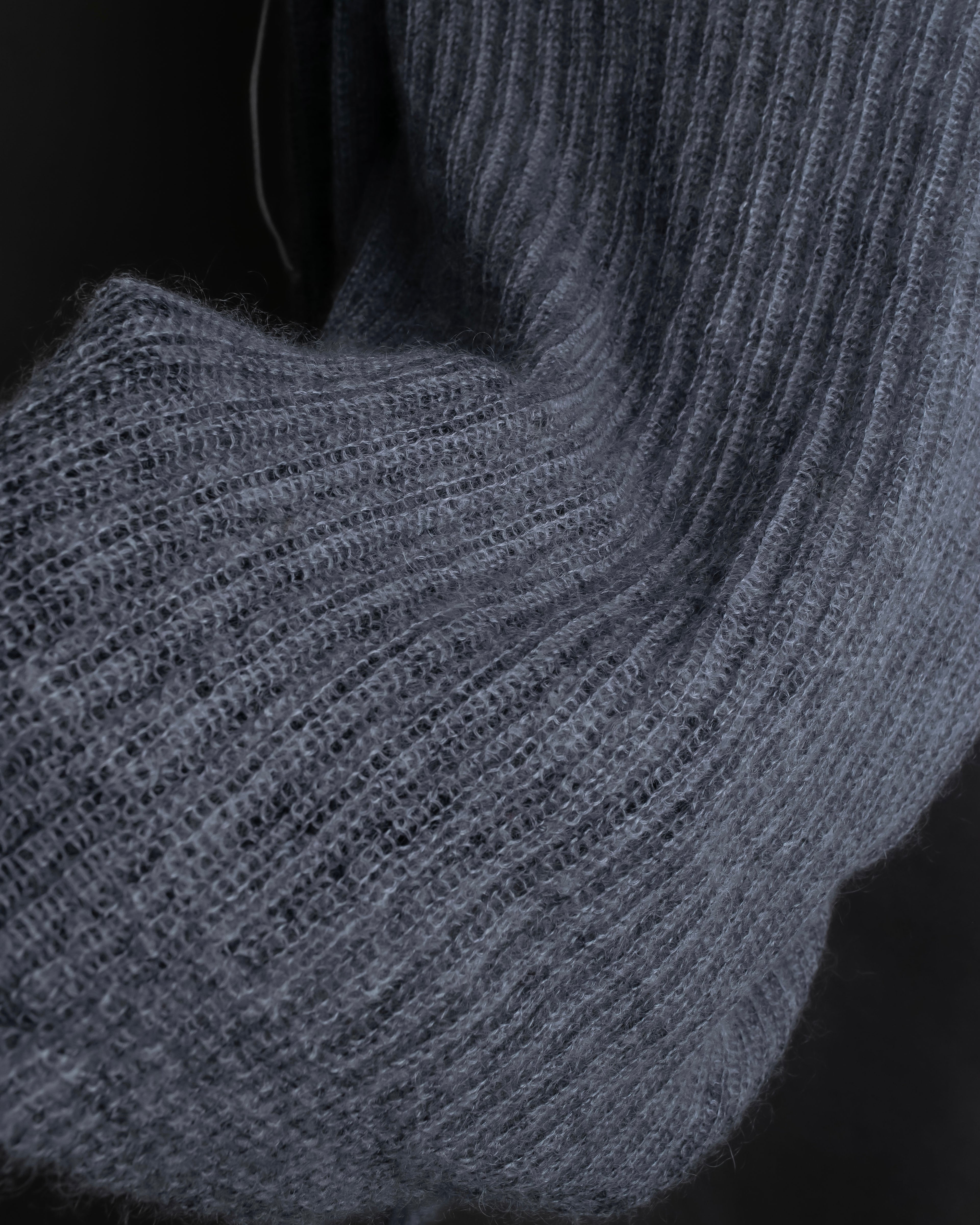 "CECILIE BAHNSEN" Drawcord design Hole detail ribbed knit
