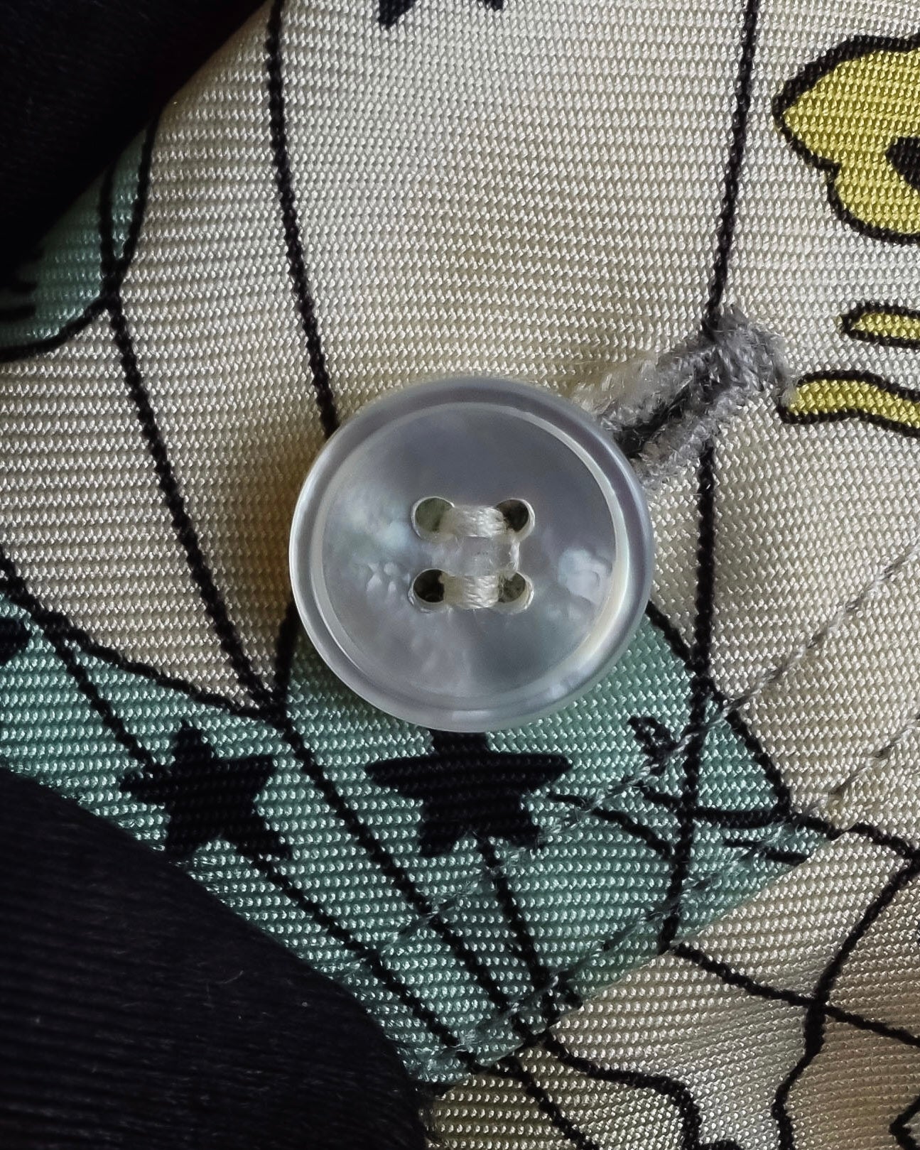 "HERMES" Margiela period Les Étoiles, Stars silk shirt