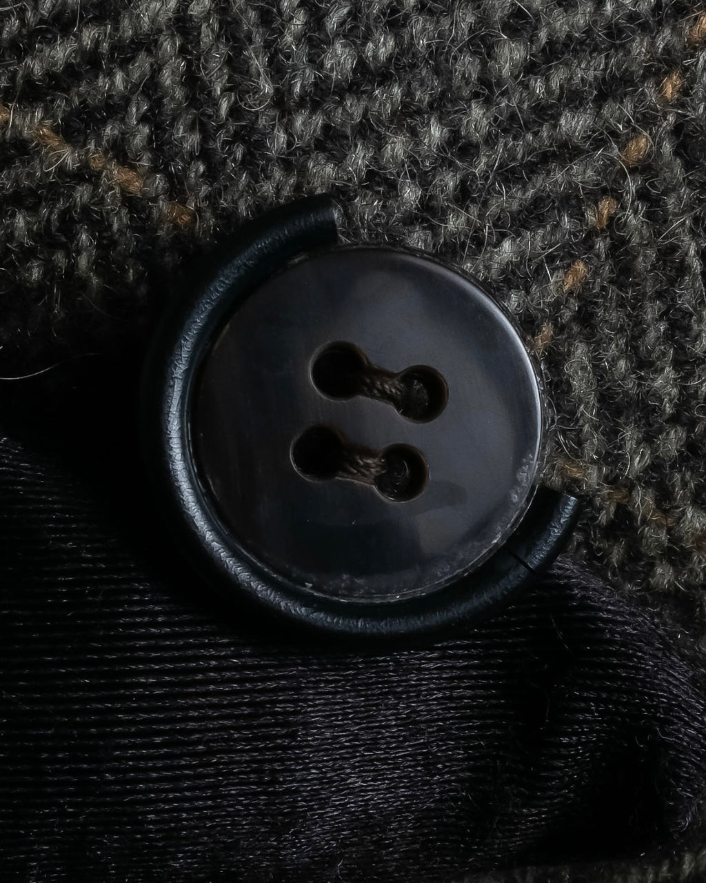 "BURBERRYS" Fine check pattern herringbone coat