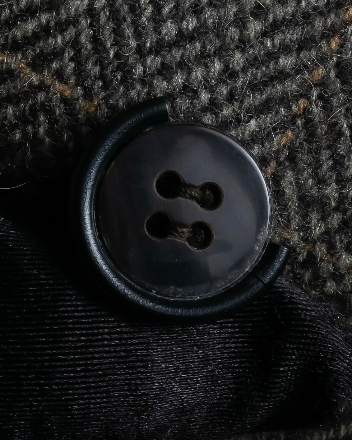 "BURBERRYS" Fine check pattern herringbone coat