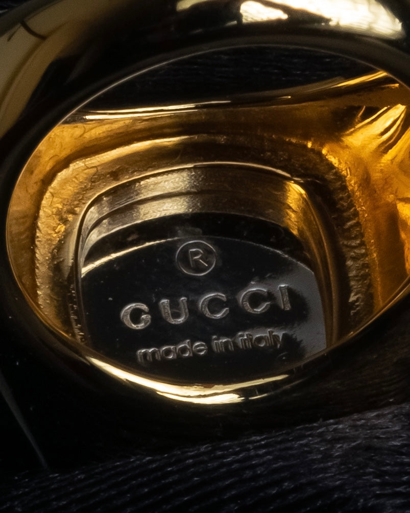 "GUCCI" Coat of arms engraved design ring