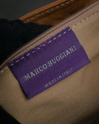 “MARCO BUGGIANI” 2004-2009 Soft leather multi pocket shoulder bag