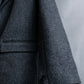 "JEAN PAUL GAULTIER" Pin motif design heather grey color chester coat