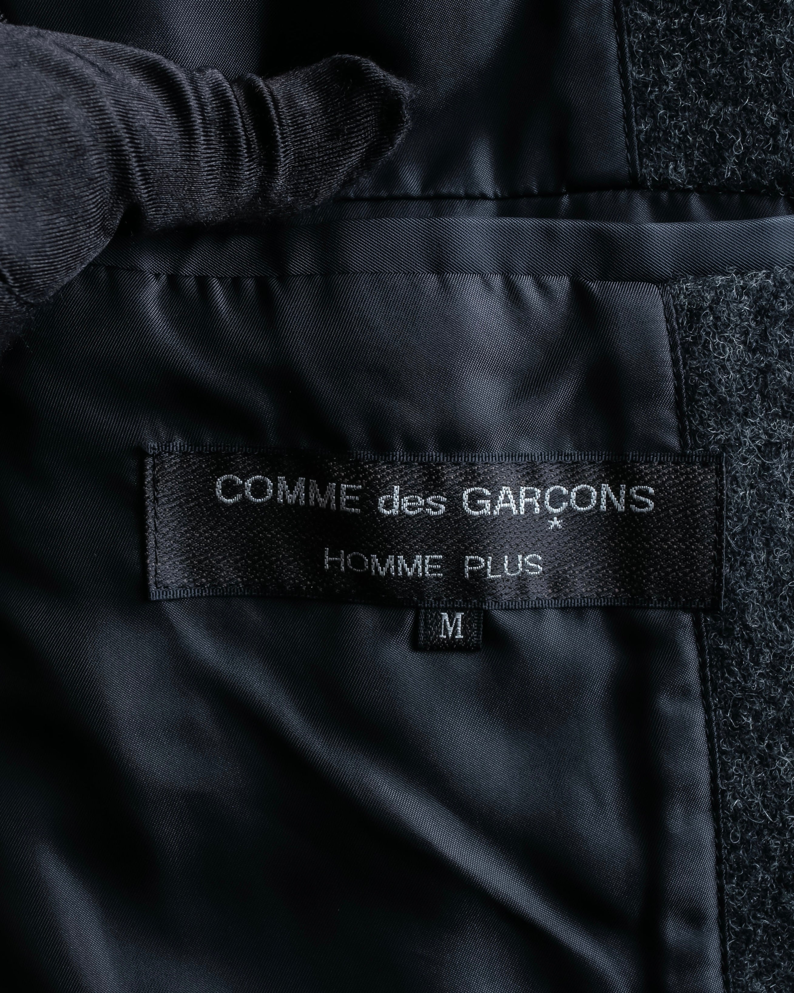 "COMME des GARCONS HOMME PLUS" Structured cut double-breasted tailored jacket