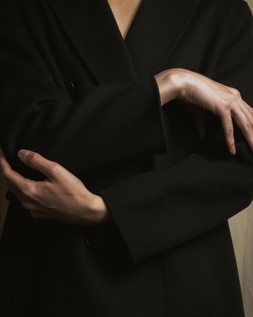 Abrigo largo estructurado de doble botonadura de Chester de S Max Mara 21AW