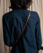 "BURBERRY" Tartan check pattern frill shirt