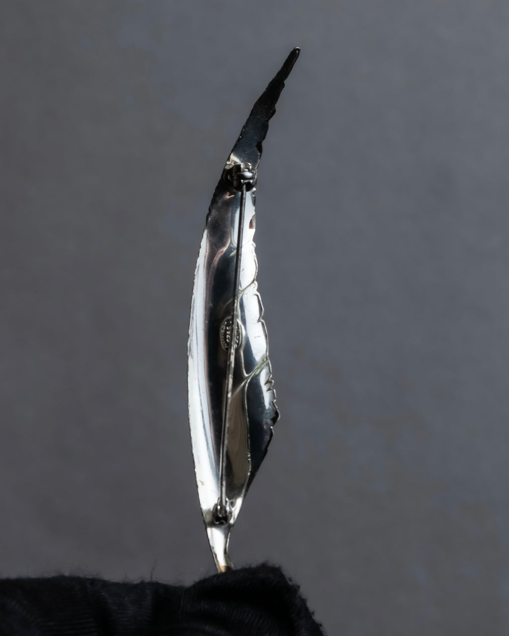 "Christian Dior" Relief motif silver 925 brooch