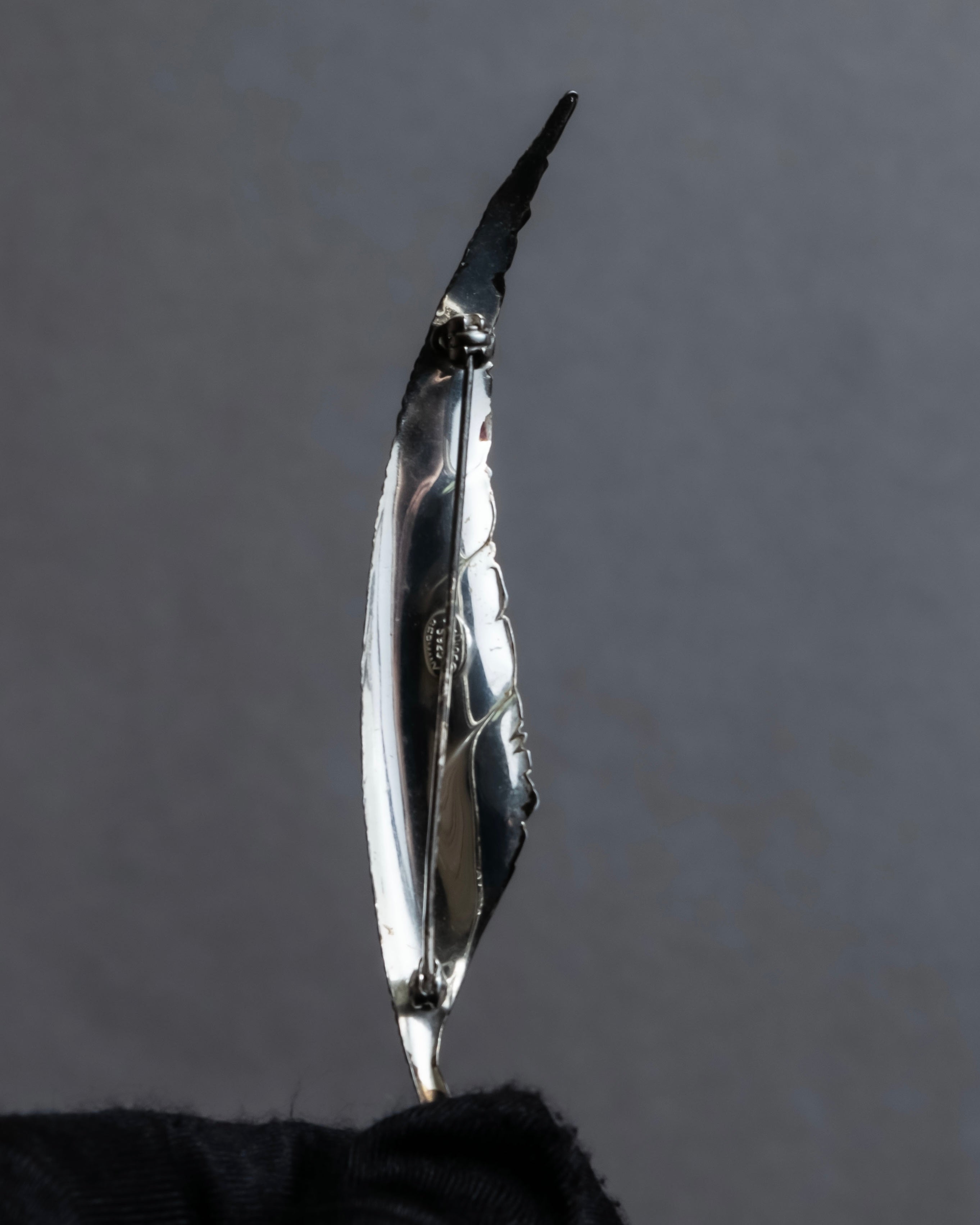 "Christian Dior" Relief motif silver 925 brooch