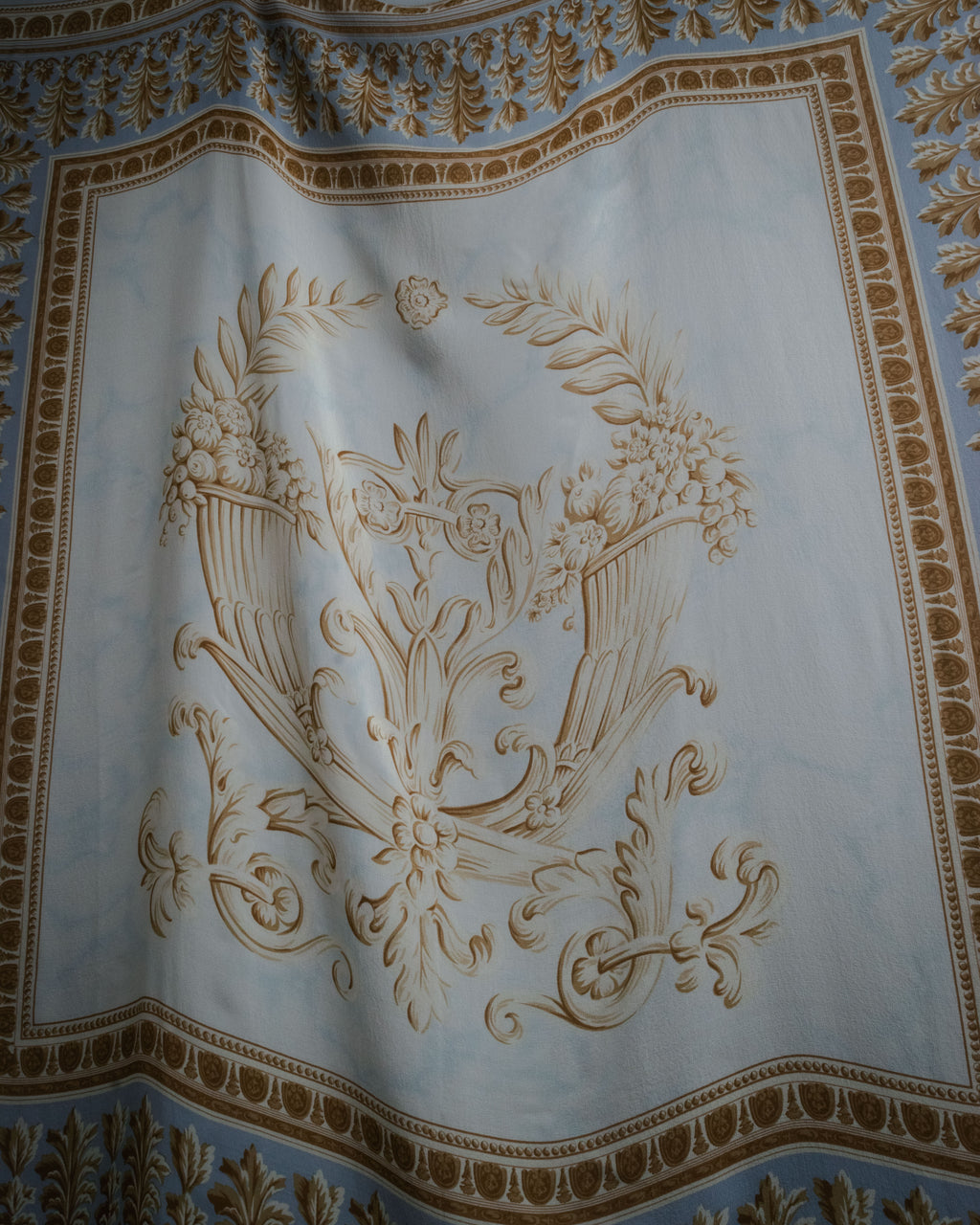 “Christian Dior” 80’s-90’s Classical cornucopia silk scarf