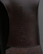 "BOTTEGA VENETA" Gradient emerald color leather loafers