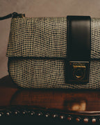 "Salvatore Ferragamo" Crocodile embossed Gancini shoulder bag