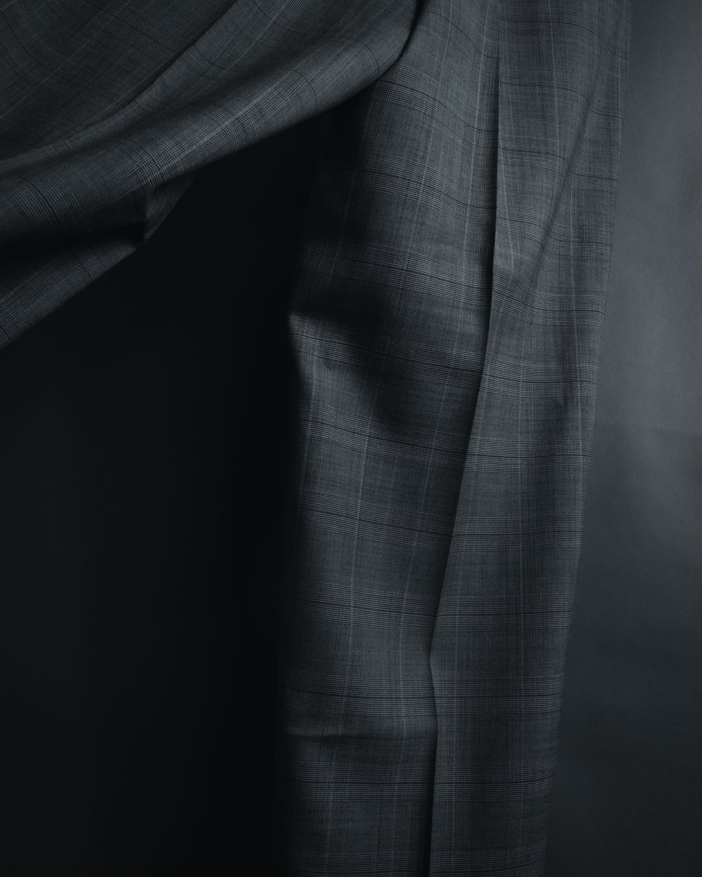 "YVES SAINT LAURENT" 80’s-90’s glen check tailored suit set