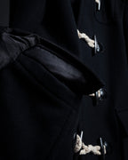 "BURBERRY" Classic detailing melton wool duffle coat