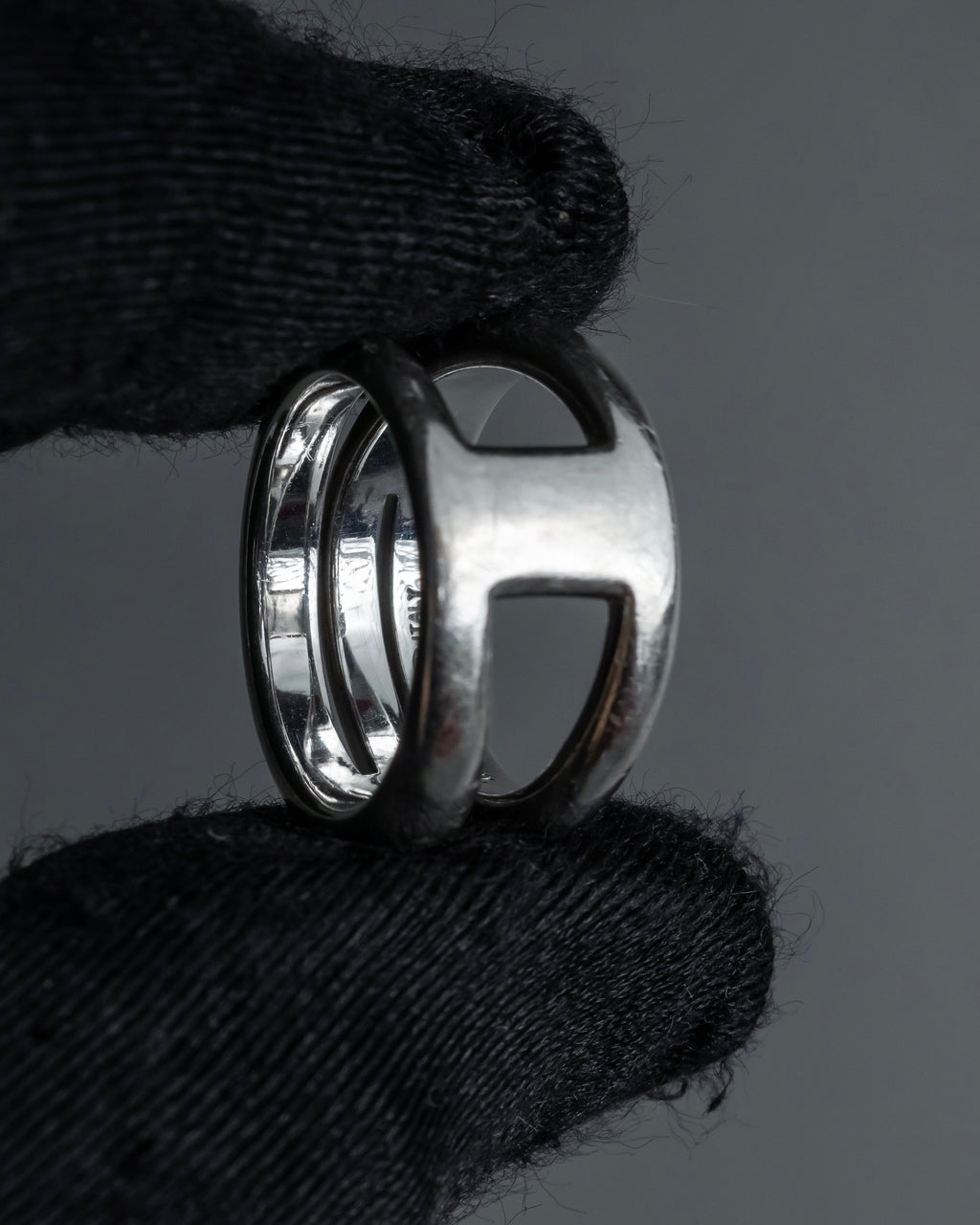 "Tiffany&Co" Open diagonal silver925 ring