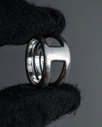 "Tiffany&Co" Open diagonal silver925 ring