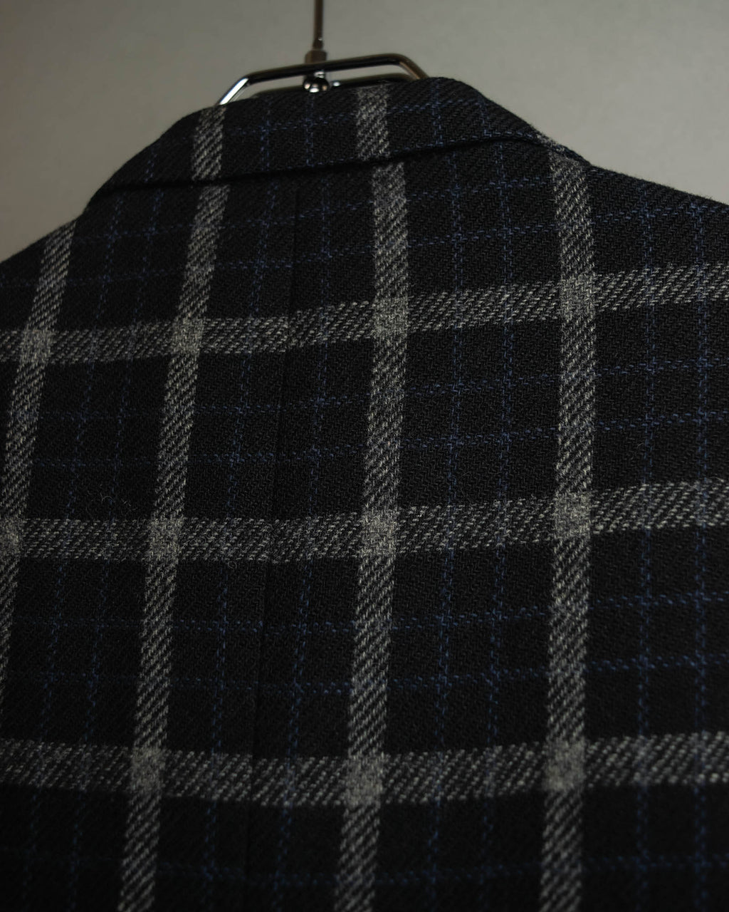 "COMME des GARÇONS HOMME"
90's Oversized wool checked tailored jacke
