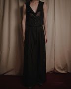 "tricot COMME des GARCONS" 2004 SS draped lapel cropped vest