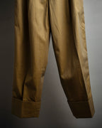 "Acne Studios" Belted design cotton twill high-waisted pants