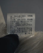 "BURBERRY BLUE LABEL" 00’s Shearling cable-knit pockets coat