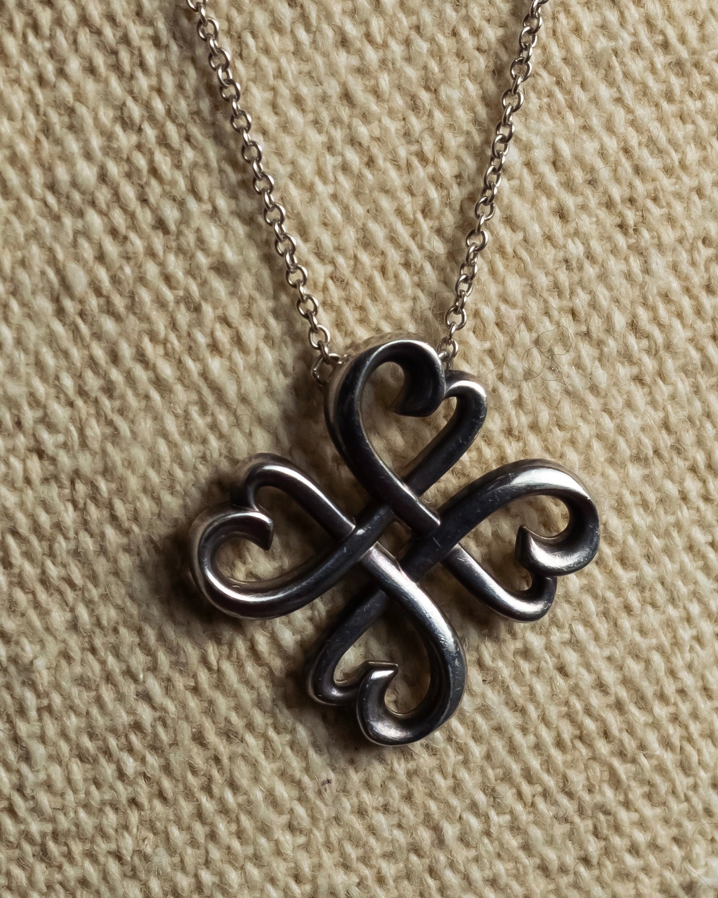 "Tiffany&Co" Clover motif silver 925 necklace