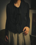 –SPECIAL– "tricot COMME des GARÇONS" 80's Tailored shawl-collar gilet