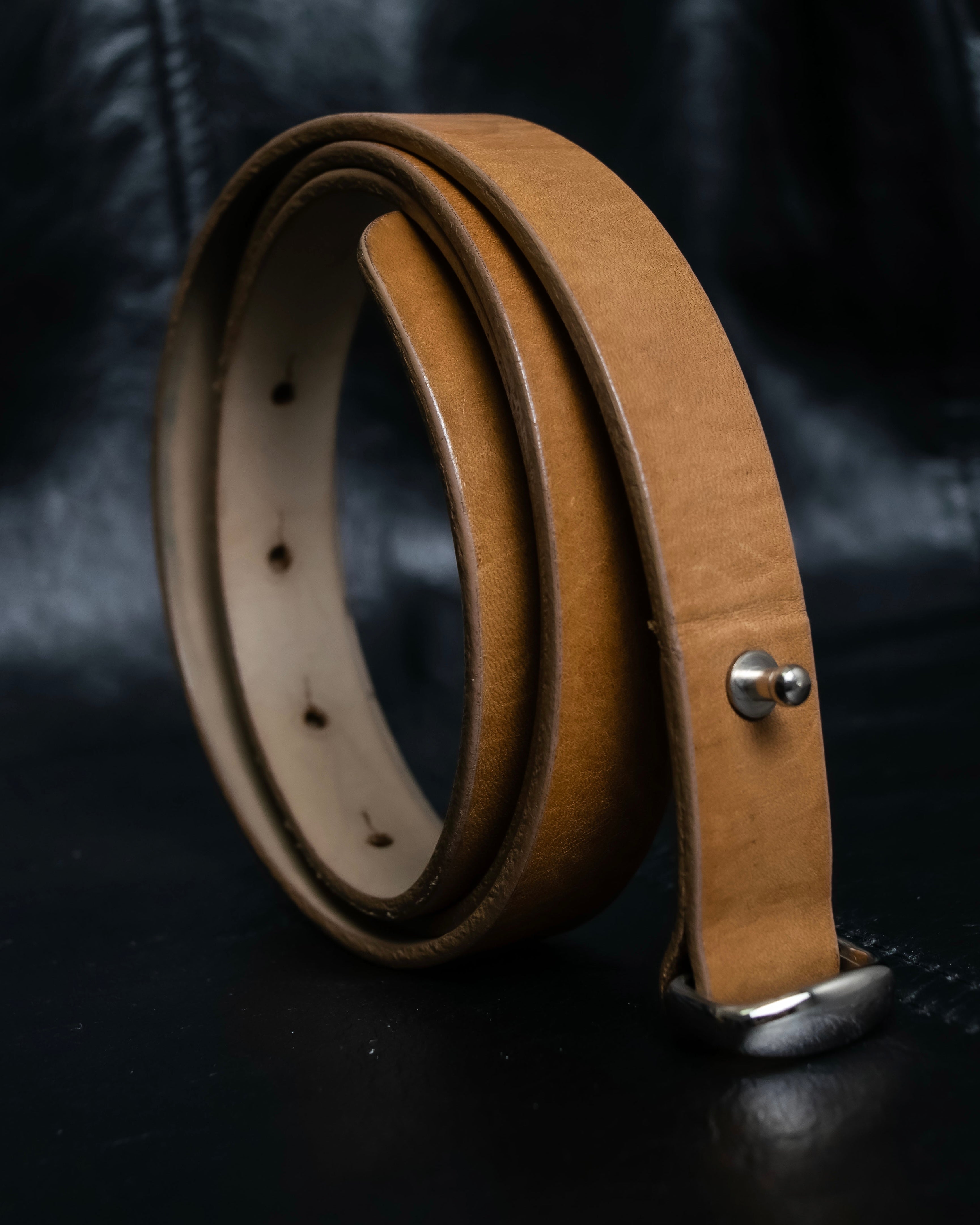 "Maison Martin Margiela" No. 11 Bella Pelle minimal design leather belt