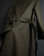 "BURBERRYS" Cape-attached design stand collar coat