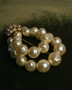“Christian Dior” 70’s-80’s Boutique pearl rhinestone brooch