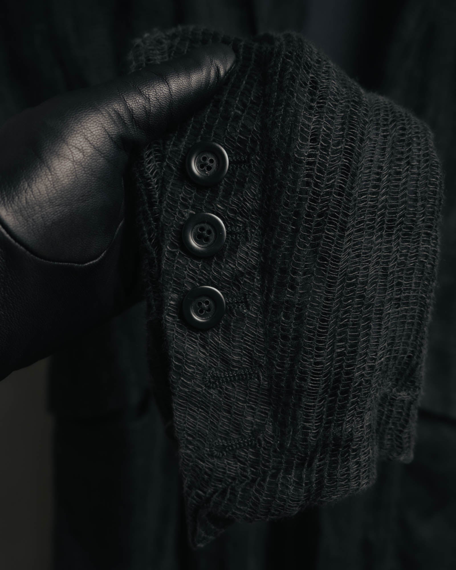 -SPECIAL- “Rick Owens” 2000’s Open weave shawl cardigan