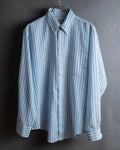 "Vintage light blue striped button-down shirt"
