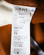 LOEWE by Jonathan Anderson/ Lamb Leather Rope Trim Mini Skirt