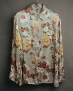 -MOOD Vintage Collections-
90’s-00’s Large floral print drape shirt