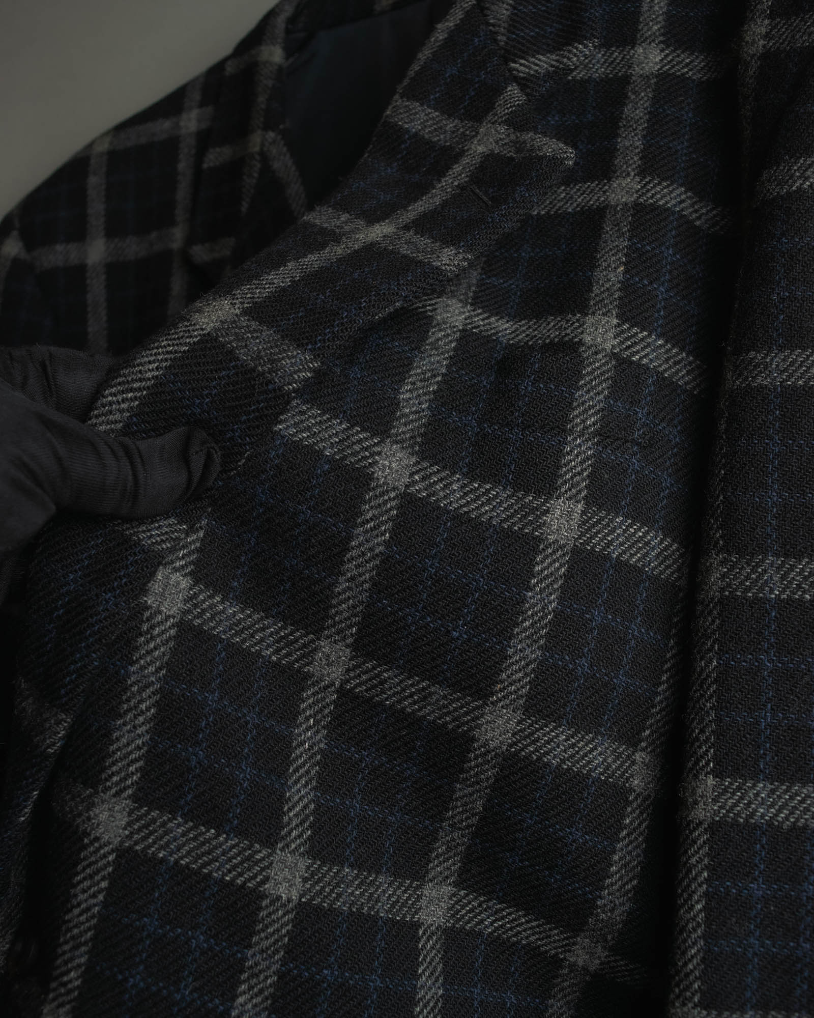 "COMME des GARÇONS HOMME"
90's Oversized wool checked tailored jacke