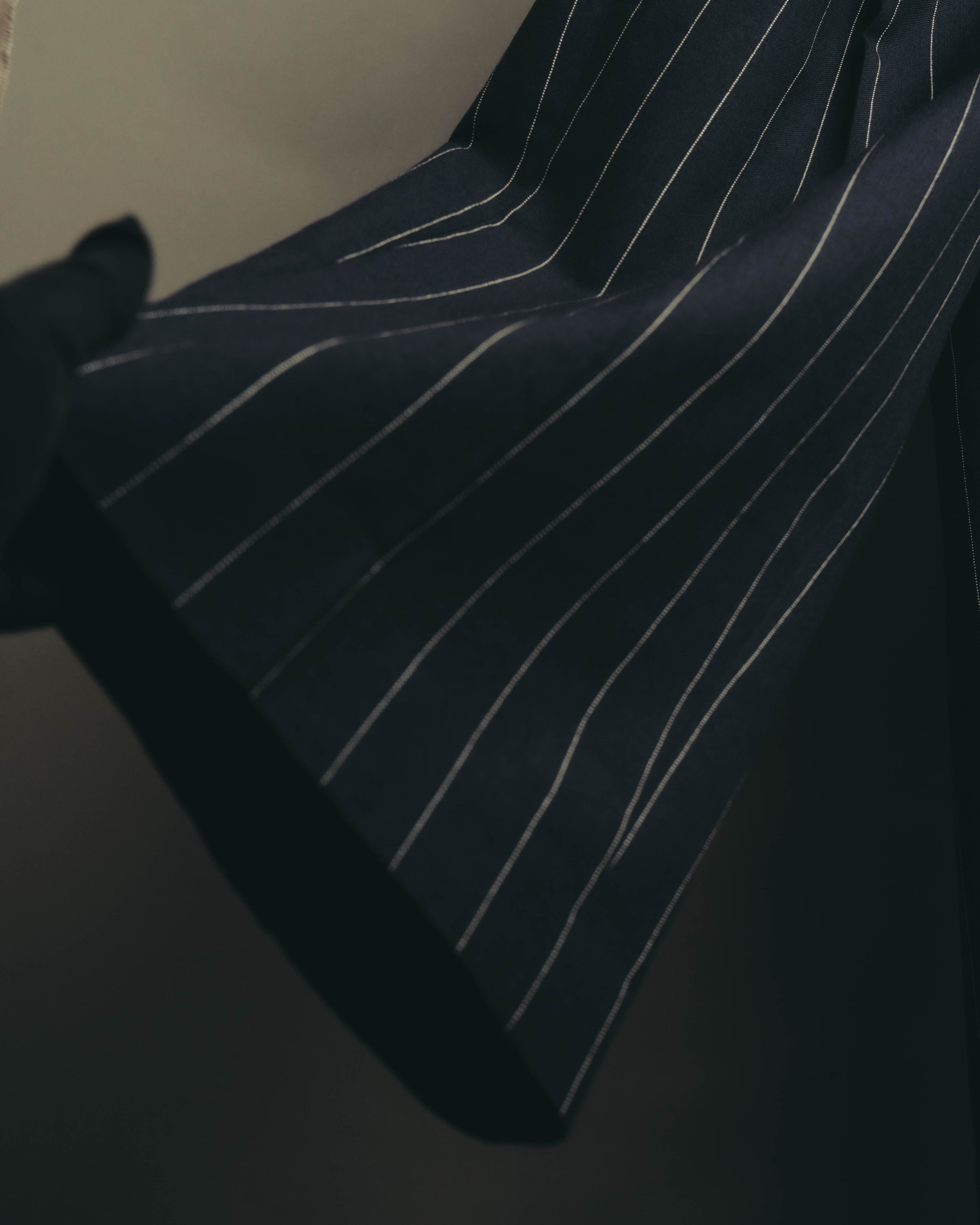 -SPECIAL- "LOEWE" 10's Pinstriped silk-lined wide trousers