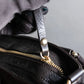 "Max Mara" Horizontal tuck design 2way leather bag