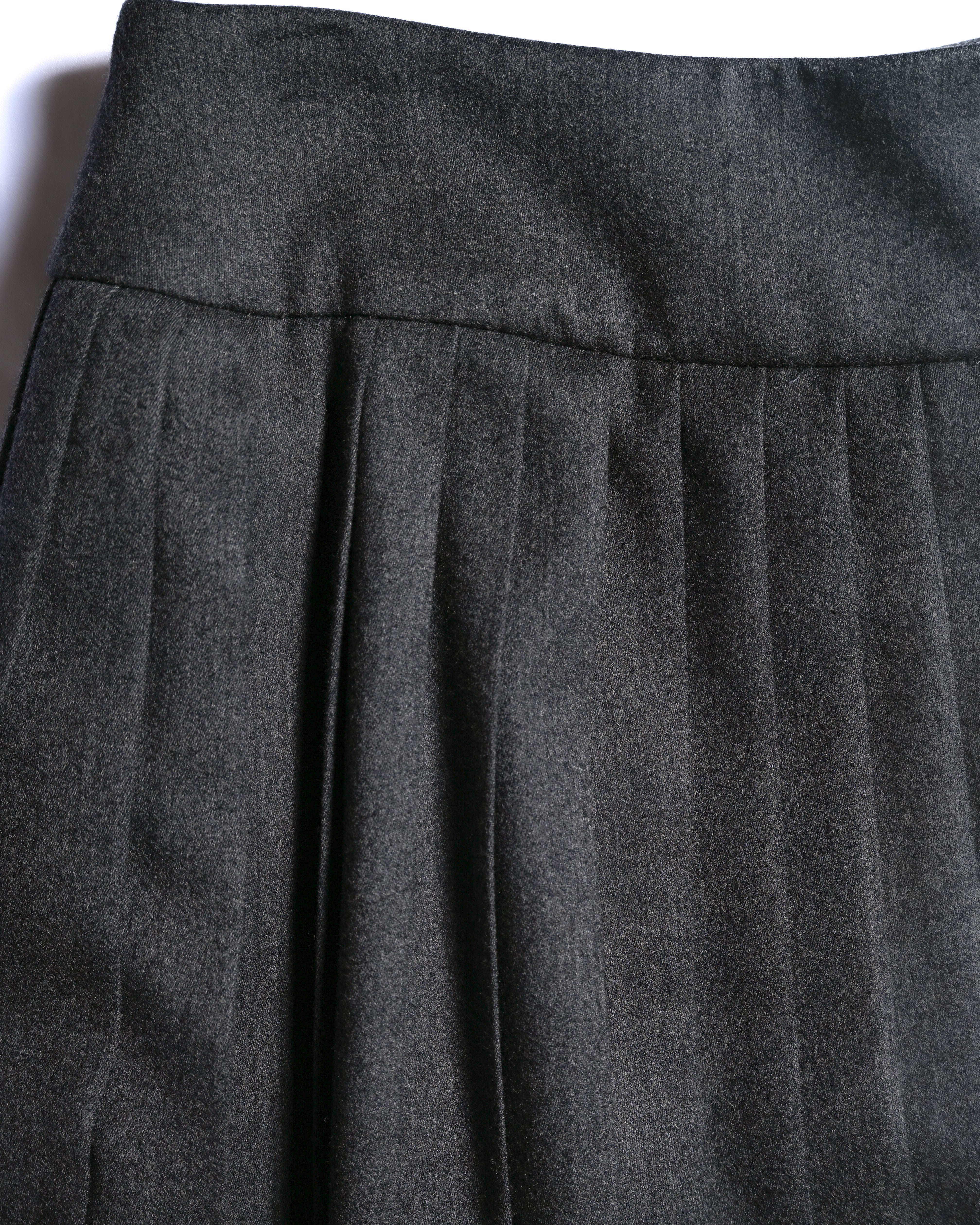 【M3】Christian dior スカート Christian Dior (SAMPLE)/ Archived Pure Wool Luxury Long Pleats