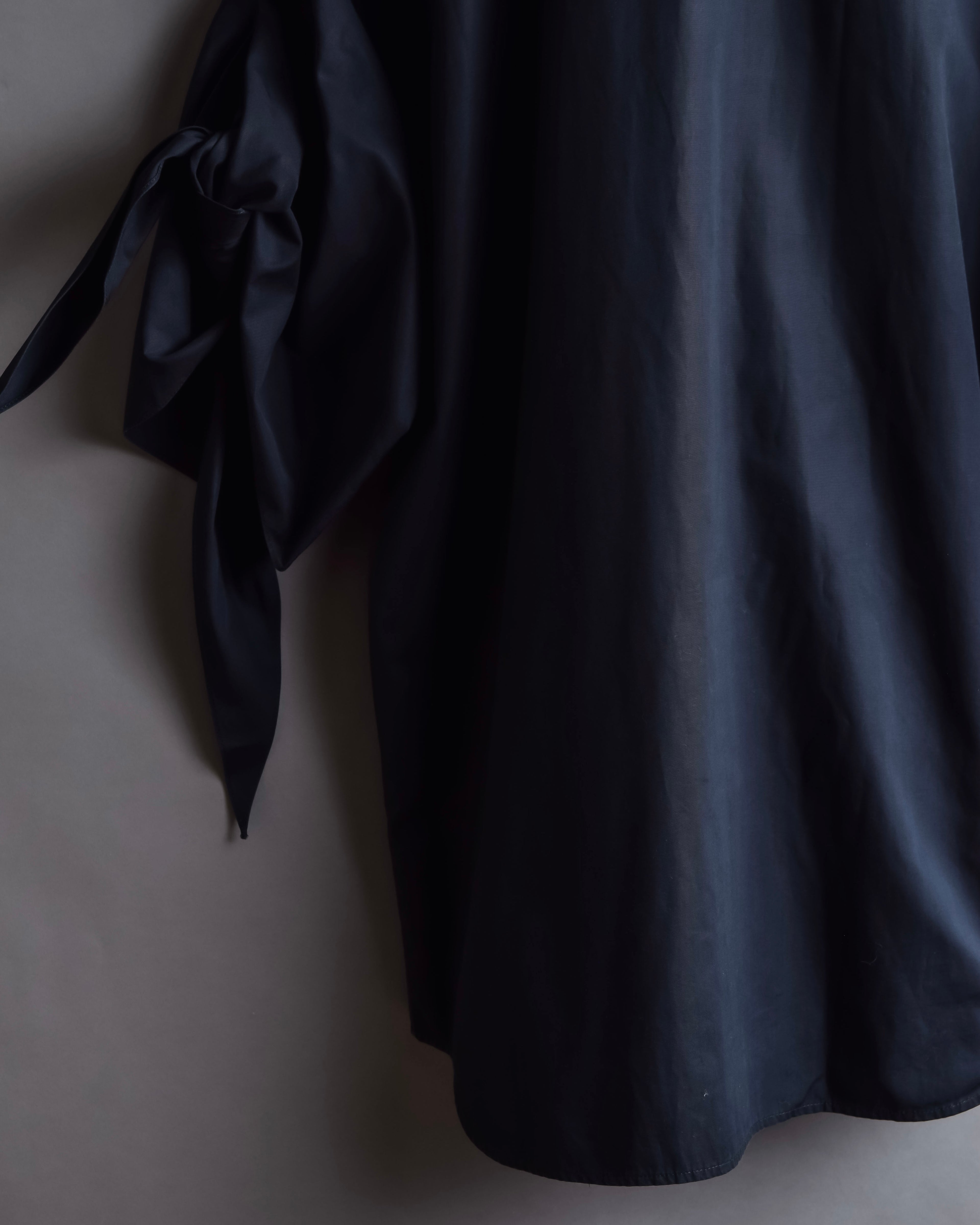 "HERMES" Gaultier period twisted sleeve cotton shirt