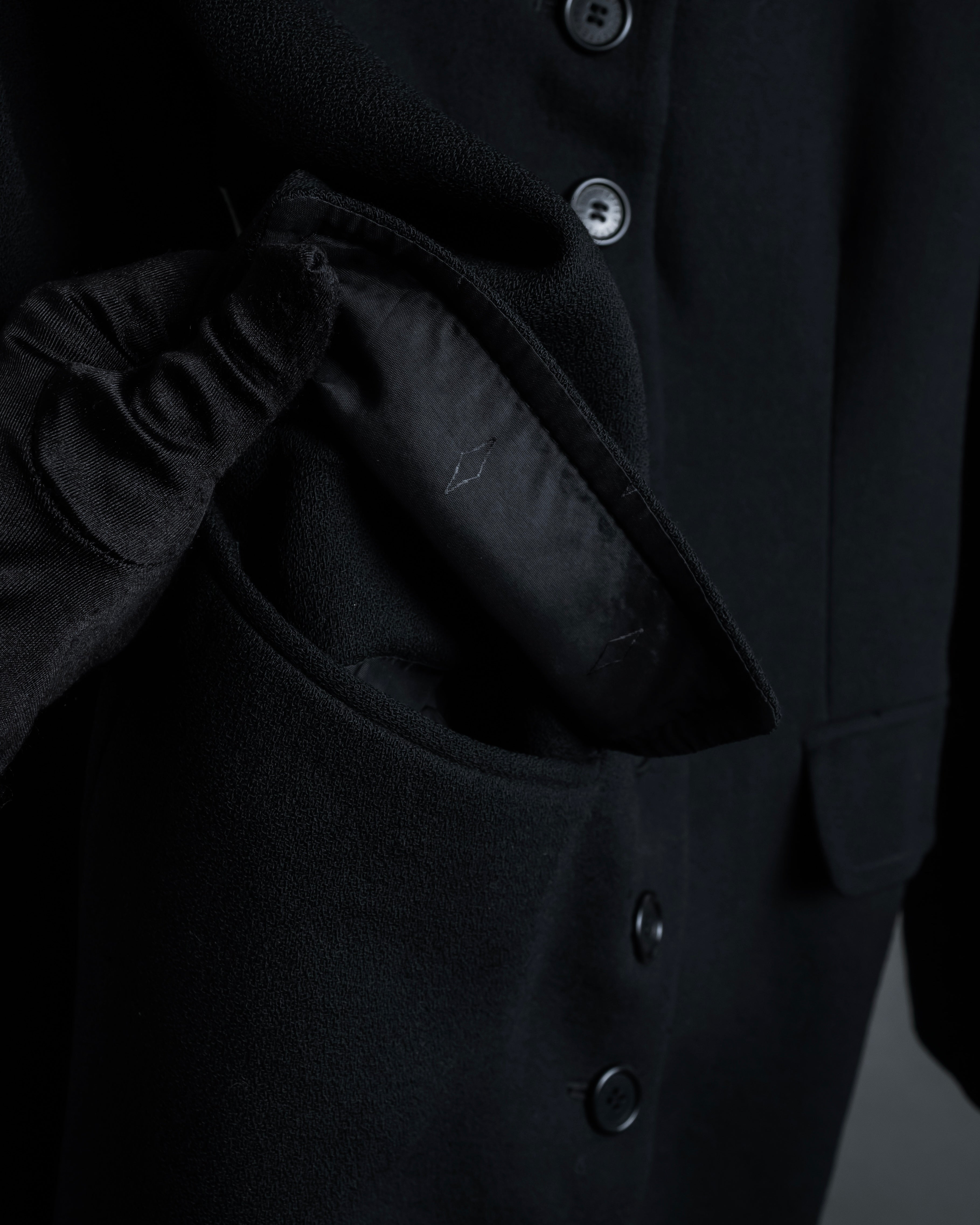 "GIANFRANCO FERRE" Multiple button sequences shaped long coat