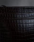 "Salvatore Ferragamo" 90’s crocodile embossed vara shoulder bag