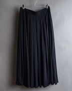 "Chloe" Fold-in pleats maxi length skirt