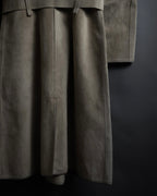 "LOUIS VUITTON" 00's Marc Jacobs period double-breasted suede coat