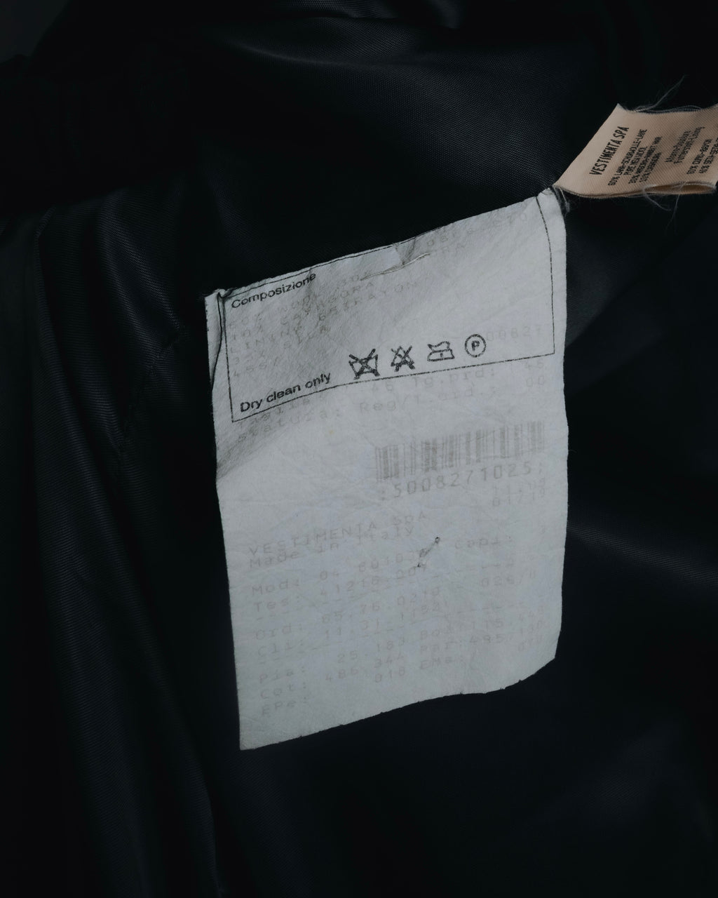 "GIORGIO ARMANI" 90’s Minimalist draped maxi long coat