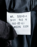 "SOANA" Bowtie belted design long black dress