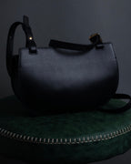 "Chloe" Georgia double flap design leather bag