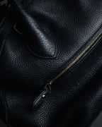 “Salvatore Ferragamo” 2000’s Pebbled leather turn lock bag
