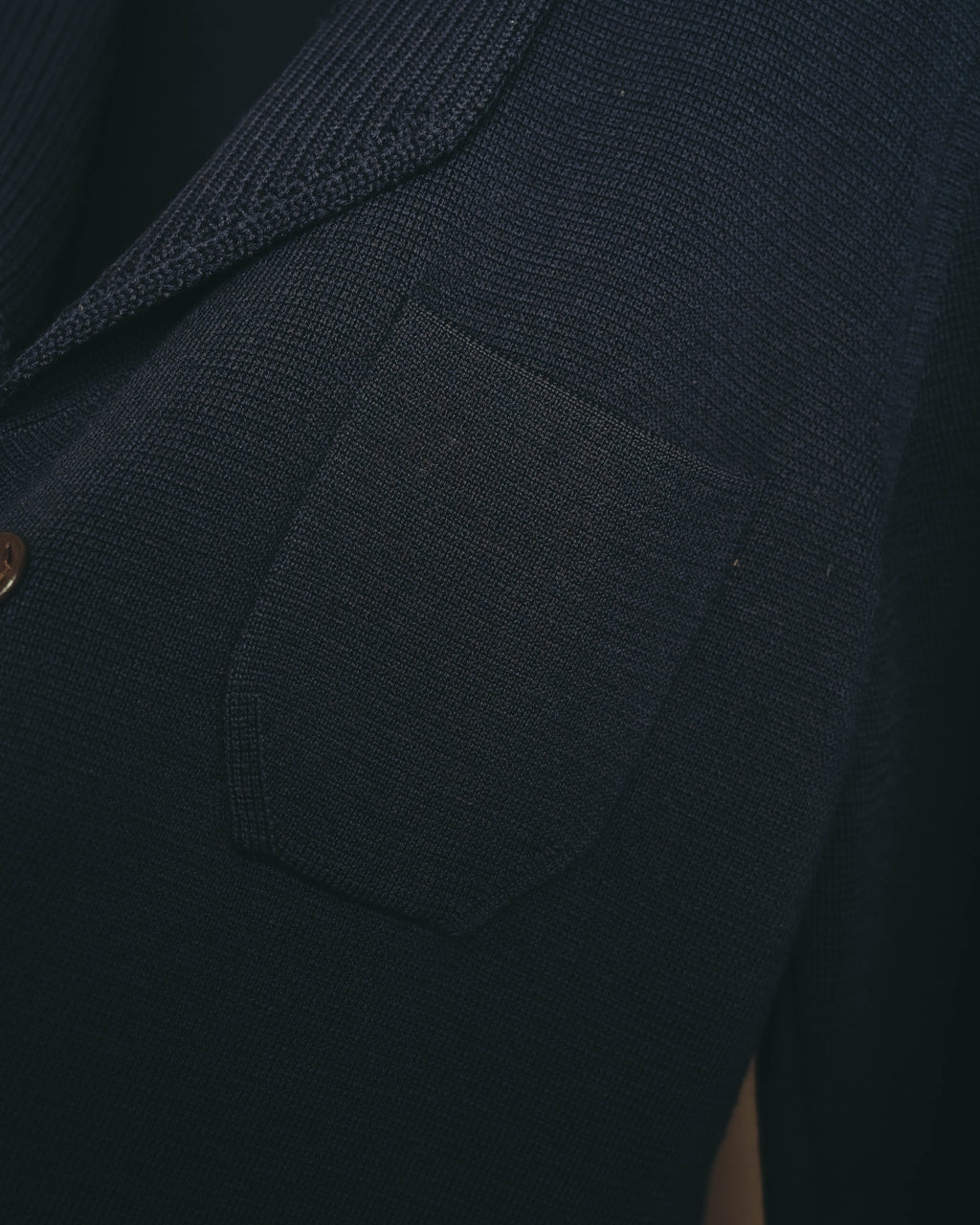 “Salvatore Ferragamo” 80’s-90’s Gancini buckle virgin wool knit jacket